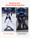 VEVOR Triangle Hockey Passer, Heavy-Duty Multi-Angle Rebounder, Hockey Passing Aid, Passing & Stick Handling Trainer, Off-Ice & On-Ice Portable Equipment, Help Improve Puck Control & Shooting