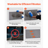 VEVOR Electrostatic Air Filter, 16x25x1 inch Washable & Reusable Aluminum AC/HVAC Furnace Filter, MERV 8 Long Lifetime,Home or Office (Actual Size: 15.5 x 24.65 x 0.82 in)
