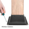 VEVOR Deck Post Base, 10 PCS Post Base Skirt, 4 x 4\" (Internal 3.38x3.38\") Post Support Flange, 2.5 LBS Deck Post Skirt, Powder-Coated Decking Post Base, Wood Post Anch for Deck Support Porch Railin