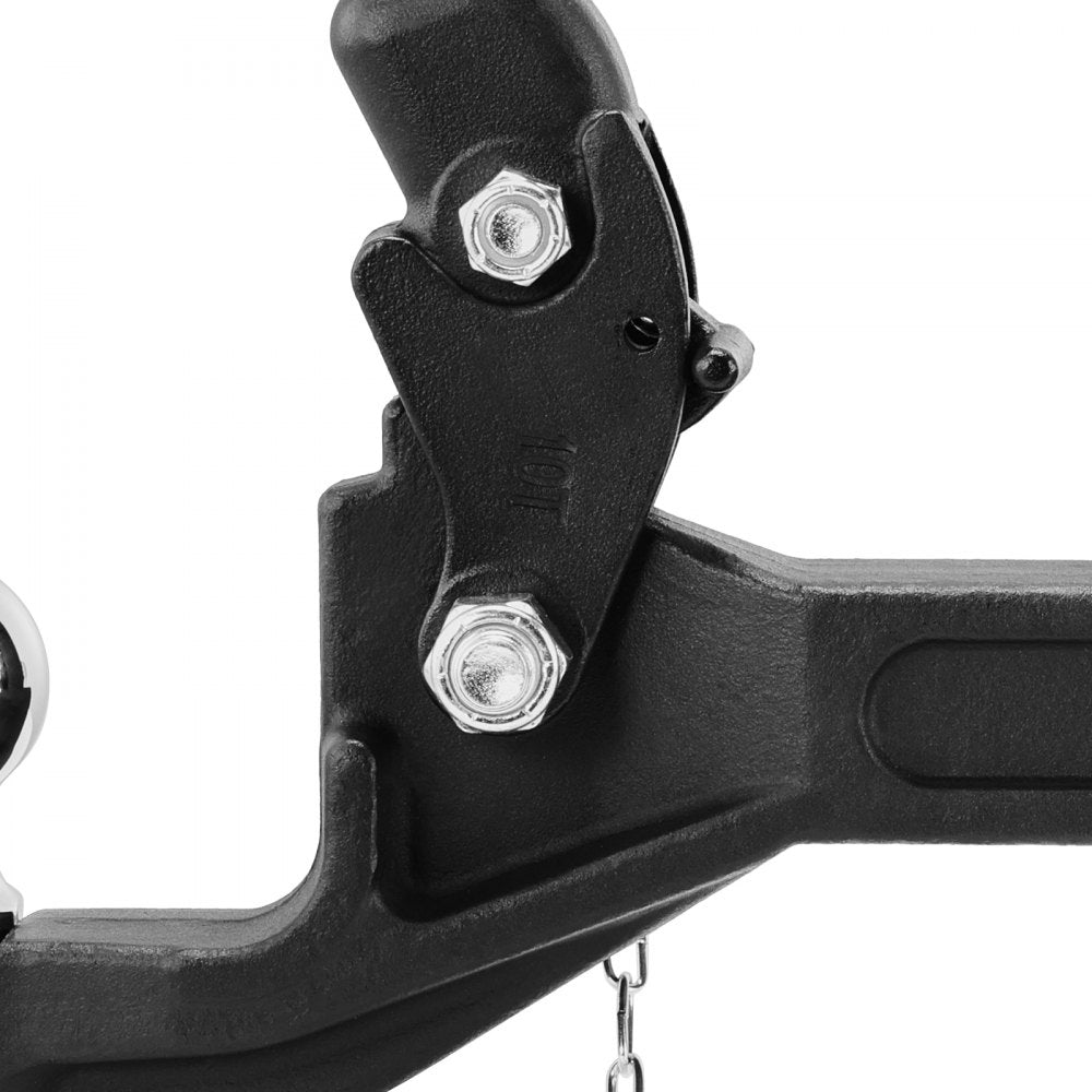 VEVOR Pintle Hook, 16000 lbs Towing Capacity, Pintle Hook Hitch for 2-inch Hitch Hook Military Receiver, Combination 2-inch Hitch Ball, Fits 2.5 to 3-inch Lunette Ring, Black Powder Coat, for Trailers