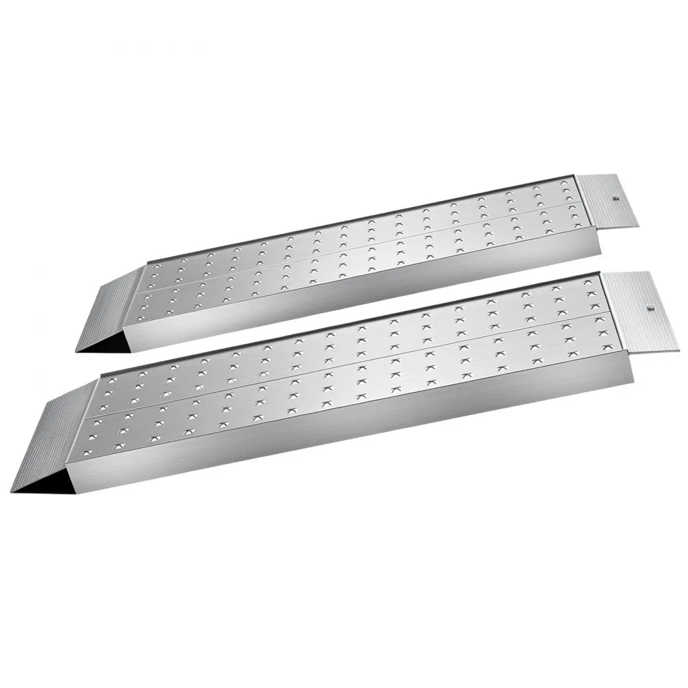 VEVOR Aluminum Trailer Ramps, 2PCS 39 x 12 in, Heavy-Duty ATV Ramp Set with Anti-Slip Plates, 3000LBS Combined Capacity Loading Ramps for Motorcycles, Lawn Mowers, Farm Tractors, Carts