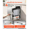VEVOR Outdoor Kitchen Trash Drawer, 19"W x 25"H x 14"D, Waste Bin Included, for BBQ Island Storage, Patio Bars and Grill Station, with Handle, Built-In BBQ Island Drawers Organize Cookware Accessories