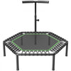 VEVOR 54.5 Inch Mini Trampoline, 450 lbs Max Load Fitness Rebounder, Stable & Quiet Small Trampoline with 3 Levels Height Adjustable & Foam Handle, Exercise Rebounder for Adults Indoor/Garden Workout