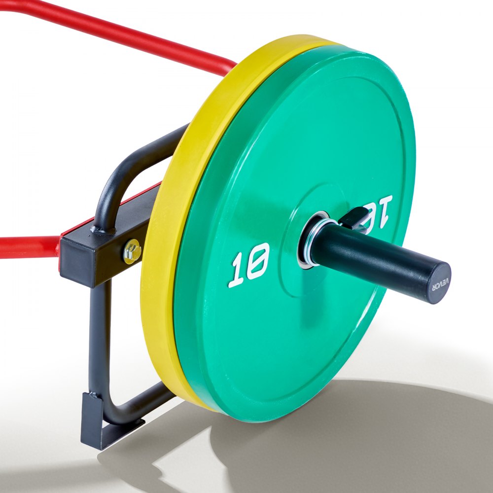 VEVOR Trap Bar Hex Bar, 2-Inch Hex Barbell, 500 LBS Capacity Shrug Bars, Weightlifting and Strength Training Equipment, Home Gym for Squats, Deadlifts, Shoulder Presses, Red