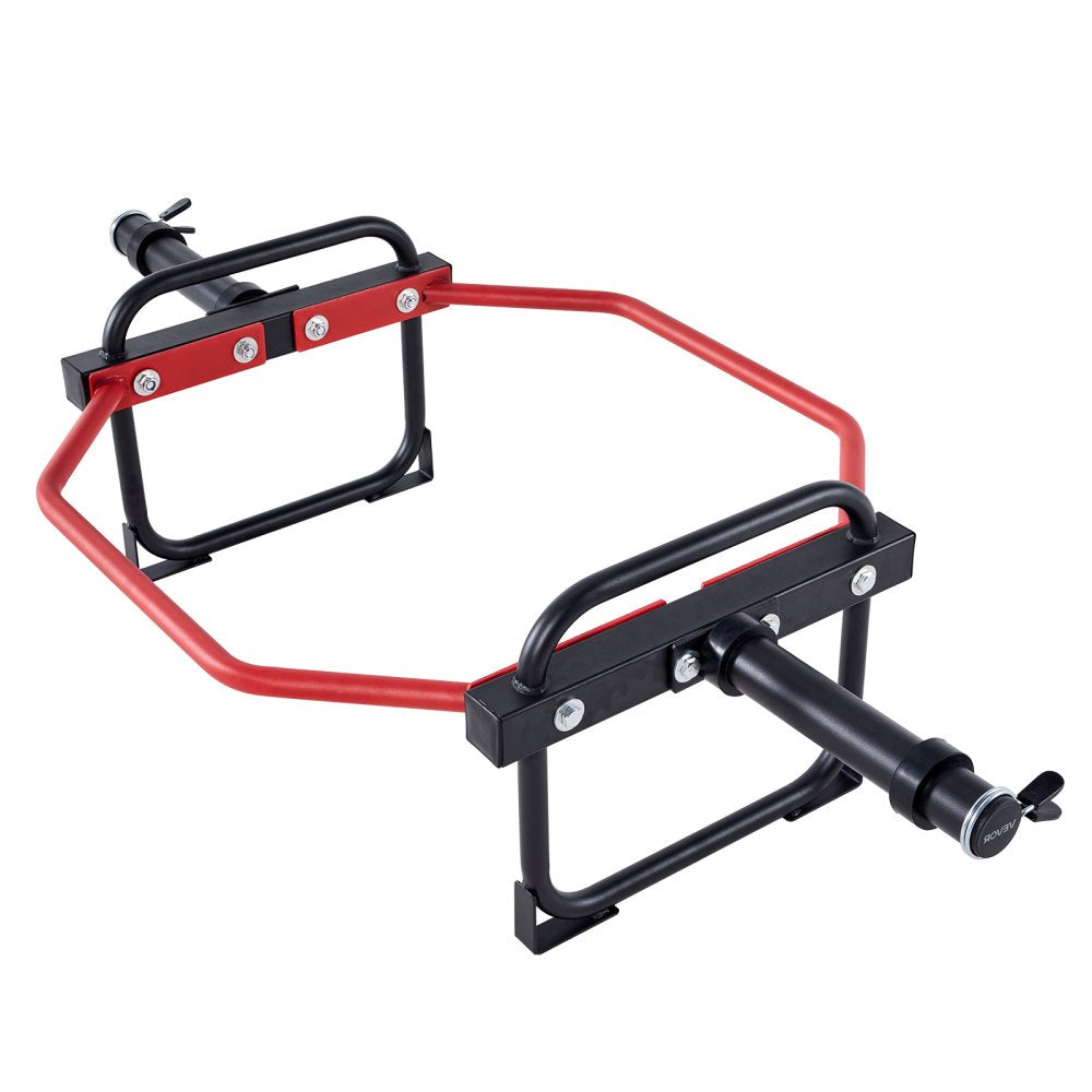 VEVOR Trap Bar Hex Bar, 2-Inch Hex Barbell, 500 LBS Capacity Shrug Bars, Weightlifting and Strength Training Equipment, Home Gym for Squats, Deadlifts, Shoulder Presses, Red
