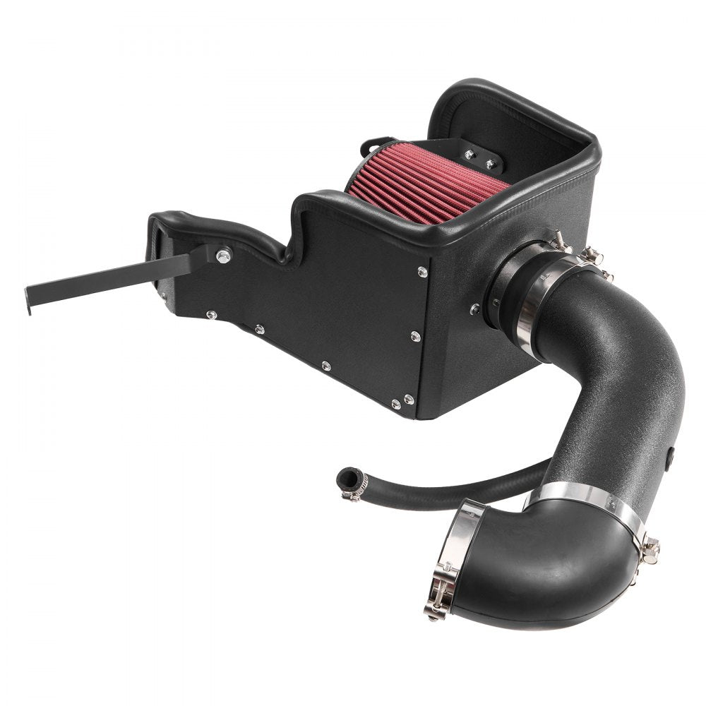 VEVOR Cold Air Intake, 3.94 Inch Cold Air Intake System + Heat Shield Compatible with 2009-2018 Dodge Ram 1500, 2013-2018 Ram 2500/3500 5.7L, High Flow Filter Kit Improve Horsepower/Throttle Response