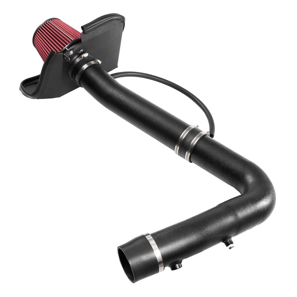 VEVOR Cold Air Intake, 3.5 Inch Cold Air Intake System + Heat Shield Compatible with 2011-2023 Dodge Challenger/Charger with 3.6L V6 Engine, High Flow Filter Kit Improve Horsepower/Throttle Response