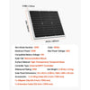 VEVOR 50W 12V Solar Battery Charger Maintainer, Mono Solar Panel Trickle Battery Charger with Upgraded MPPT Controller, IP65 Waterproof for Car Boat RV Trailer Flat Rooftop (Bracket Not Included)