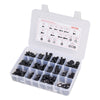 VEVOR 280 Pcs Bolts and Nuts Assortment Kit, Metric Machine Screws and Flat Washers, Alloy Steel M6/M8/M10 Multiple Size, for Furniture / Equipment Assembly, Vehicle Grade 10.9 Black, with Case
