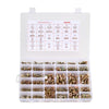 VEVOR 906 Pcs Bolts and Nuts Assortment Kit, Metric Machine Screws and Flat Washers, Alloy Steel M4/M5/M6/M8 Multiple Size, for Equipment Assembly, Vehicle Grade 8.8 Gold-Plated Galvanized