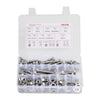 VEVOR 246 Pcs Bolts and Nuts Assortment Kit, Imperial Screws and Flat Washers, Stainless Steel 1/4-20,5/16-18,3/8-16, Spring Lock Washers for Furniture / Equipment /Vehicle Assembly with Case