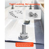 VEVOR 720 Pcs Bolts and Nuts Assortment Kit, Imperial Machine Screws and Flat Washers, Stainless Steel 6-32,8-32,10-24,1/4-20, for Furniture /Equipment/Vehicle Assembly, Silver