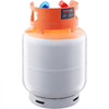 VEVOR Refrigerant Recovery Tank with Float Switch - 30 lb. Capacity ac Recovery Tank with ¼ to ½ Adaptor, Reusable Recovery Tank HVAC for All Refrigerant, Prevent Overflow, with Trace Amount of N₂