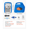 VEVOR Portable Refrigerant Recovery Machine, 1 HP 120V 60Hz Dual Cylinder AC Recovery Machine for Liquid Vapor Refrigerant, 1750 RPM Recycling Unit HVAC for Automotive & Household Air Conditioning
