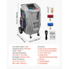 VEVOR Fully Automatic Refrigerant Recovery Machine for 1234yf, ≥98.5% Accuracy, 7-Inch Touch Screen, AC Recovery, Vacuum, and Recharging Machine for Standard and High Voltage Automotive A/C Systems