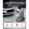 VEVOR Fully Automatic Refrigerant Recovery Machine for R134a, ≥98.5% Accuracy, 10.1-Inch Touch Screen, AC Recovery, Vacuum, Recharging and Flushing for Standard & High Voltage Automotive A/C Systems