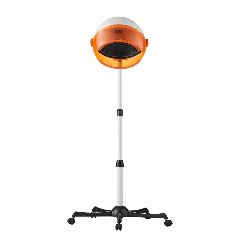 VEVOR Salon-Grade Hair Dryer, 1875W Powerful Stand Dryer, Adjustable Timer & 3 Heat/Speed Options, Mobile Base with Wheels for Salon & Home Use