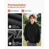 VEVOR Men Pullover Hoodie, Medium Size, Fleece Long Sleeve Comfy Casual Basic Pullover Hooded Sweatshirt, Warm & Skin-friendly, Practical & Trendy, Black Hoodie with Large Pocket for Fall & Winter