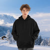 VEVOR Men Pullover Hoodie, Medium Size, Fleece Long Sleeve Comfy Casual Basic Pullover Hooded Sweatshirt, Warm & Skin-friendly, Practical & Trendy, Black Hoodie with Large Pocket for Fall & Winter