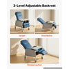 VEVOR 3-Position Geri Reclining Chair 500LBS Capacity Geri Chair Recliner, Comfortable Medical Recliner Chairs with 4 Wheels, Soft Padded Seat & Tray Table for Hospitals, Clinics, Geriatric Home Care