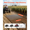 VEVOR Drag Harrow, 4 x 4 ft, High-Efficiency Chain Harrow Rake, ATVs UTVs Tractors Attachments, Durable Galvanized Steel Mesh Drag Mat with Towing Chain, for Gravel Driveway Ruts Farm Field Leveling