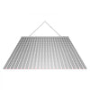 VEVOR Drag Harrow, 4 x 4 ft, High-Efficiency Chain Harrow Rake, ATVs UTVs Tractors Attachments, Durable Galvanized Steel Mesh Drag Mat with Towing Chain, for Gravel Driveway Ruts Farm Field Leveling