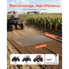 VEVOR Drag Harrow, 5 x 3 ft, High-Efficiency Chain Harrow Rake, ATVs UTVs Tractors Attachments, Durable Galvanized Steel Mesh Drag Mat with Towing Chain, for Gravel Driveway Ruts Farm Field Leveling