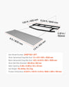Specifications and dimensions diagram for model ZHSPTQ6-1.5FT