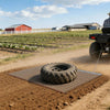 VEVOR Drag Harrow, 6 x 3 ft, High-Efficiency Chain Harrow Rake, ATVs UTVs Tractors Attachments, Durable Galvanized Steel Mesh Drag Mat with Towing Chain, for Gravel Driveway Ruts Farm Field Leveling