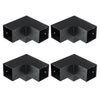 VEVOR Pergola Bracket Kit 4''x4''(Inner Size 3.6x3.6), 4pcs 3-Way Heavy Duty Corner Bracket Woodworks DIY Post Base Kit, Easy Installation Wooden Beams for Gazebos, Patio Pergolas, Log Cabin Outdoor