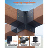VEVOR Pergola Kit, 4x4 Inch Pergola Brackets for 3.5x3.5 Inch Wood Beams in Actual Dimension, 3-Way (4 Pcs) and 4-Way (2 Pcs) Gazebo Brackets with 6 Post Bases, for Outdoor Pergolas, Gazebos, Sheds