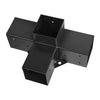 VEVOR Pergola Kit, 4x4 Inch Pergola Brackets for 3.5x3.5 Inch Wood Beams in Actual Dimension, 3-Way (4 Pcs) and 4-Way (2 Pcs) Gazebo Brackets with 6 Post Bases, for Outdoor Pergolas, Gazebos, Sheds