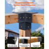 VEVOR Pergola Kit, 4x4 Inch Pointed-Roof Pergola Brackets for 3.5x3.5 In Lumbers in Actual Size, 3-Way / 4-Way Gazebo Bracket with Post Bases & Ridge Brackets for Outdoor Pergolas Gazebo Shed, 14 Pcs
