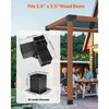 VEVOR Pergola Bracket Kit, 4x4 Inch (Inner Size 3.5x3.5), 4 Pcs 3-Way Heavy Duty Corner Bracket Woodworks DIY Post Base Kit, Easy Installation Wooden Beams for Gazebos, Patio Pergolas, Log Cabin