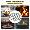 VEVOR Fire Pit Grate, Heavy Duty Iron Round Firewood Grate, Round Wood Fire Pit Grate 24", Firepit Grate with Black Paint, Fire Grate with 7 Removable Round Legs for Burning Fireplace and Firepits