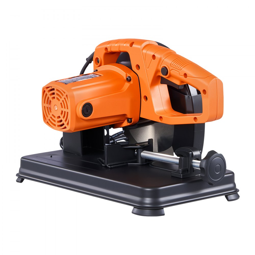 VEVOR Chop Saw 7-1/4 in Stainless Steel Cold Cut Blade 1200W Powerful Motor, for Metal Square and Flat Tubes, I-Shaped Steels, 4000 r/min Speed, 0-45° Adjustable Cutting Angle, Metal Cutting Chop Saw
