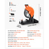 VEVOR Chop Saw 14-inch Cold Cut Blade 3500 W Brushless Motor Cut Off Saw, For Cutting Metal, -45° to 45° Adjustable Angle, 750-1200 r/min Adjustable Speed, Dry Cutting, with Chip Collection Box
