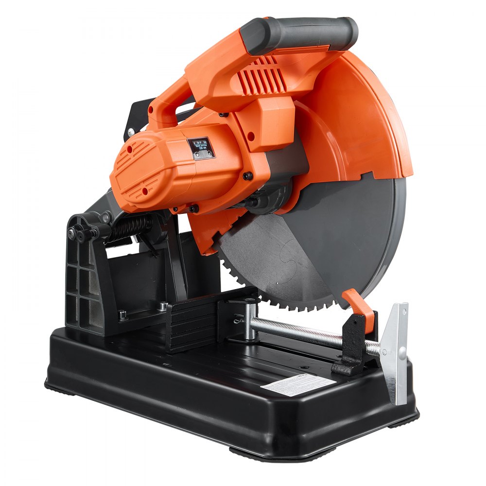 VEVOR Chop Saw 14-inch Cold Cut Blade 3500 W Brushless Motor Cut Off Saw, For Cutting Metal, -45° to 45° Adjustable Angle, 750-1200 r/min Adjustable Speed, Dry Cutting, with Chip Collection Box
