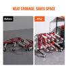 VEVOR Car Dolly Rack, Storage Rack with 360° Rotatable Wheels, Hydraulic Ratchet Trolley Jack Stand Organizer, Jack Stands Holder Storage Rack, 4-Dolly Capacity, Compatible with Most Dollies