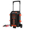 VEVOR Wheeled Battery Charger 6V/12V/24V 50A/250A/100A Car Charger Starter, Heavy Duty Automotive Car Battery Maintainer Engine Start, Fully Automatic, with Wheels, for Lead-Acid and Lithium Batteries