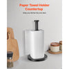 VEVOR Paper Towel Holder Countertop, Stainless Steel Kitchen Paper Towel Stand with Weighted Base and Suction Cups, Non-slip Countertop Kitchen Paper Roll Holders for Kitchen Bathroom
