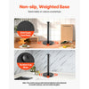 VEVOR Paper Towel Holder Countertop, Stainless Steel Kitchen Paper Towel Stand with Weighted Base and Suction Cups, Non-slip Countertop Kitchen Paper Roll Holders for Kitchen Bathroom