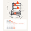 VEVOR Yoga Mat Storage Rack, Powder Coated Finish Steel Yoga Mat Holder, Home Gym Workout Equipment Organizer with Hooks & Wheels, Weight Rack for Foam Roller, Dumbbell, Kettlebell, and Yoga Strap