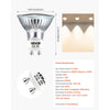VEVOR Halogen Light Bulbs, MR16 GU10 Candle Warmer Lamp Bulb Dimmable, 100-130V 50W Glass Cover Halogen Bulbs, 2800K Warm Light Bulb, for Wall Lamp, Hood Range, Landscape & Track Lighting, Pack of 6