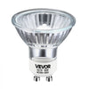 VEVOR Halogen Light Bulbs, MR16 GU10 Candle Warmer Lamp Bulb Dimmable, 100-130V 50W Glass Cover Halogen Bulbs, 2800K Warm Light Bulb, for Wall Lamp, Hood Range, Landscape & Track Lighting, Pack of 6