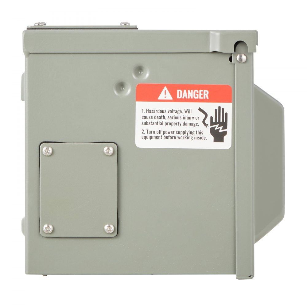 VEVOR Outdoor Electrical Outlet Box, 20 AMP GFCI Receptacle, Electrical Outlet Panel Box with GFCI Protection, IP54 Weatherproof Exterior, Power Plug Outlet Box, for Halloween Decorations Patio Lights