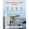 VEVOR Temporary Power Outlet Panel, 20 30 Amp, RV EV Electrical Outlet Panel with NEMA 30 Amp GFCI 20 Amp Receptacle Installed, Pre-Wired IP54 Weatherproof Box, for RV Camper Car Travel Motorhome