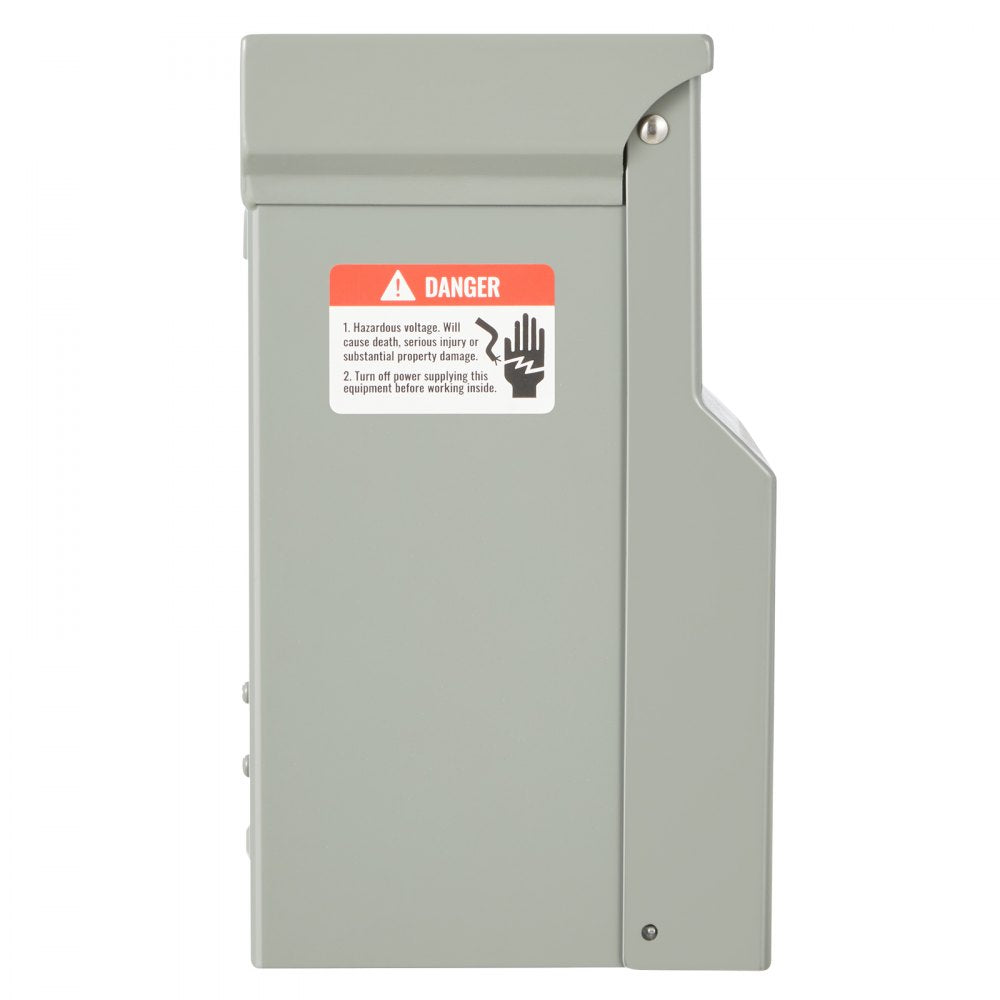 VEVOR Temporary Power Outlet Panel, 20 30 Amp, RV EV Electrical Outlet Panel with NEMA 30 Amp GFCI 20 Amp Receptacle Installed, Pre-Wired IP54 Weatherproof Box, for RV Camper Car Travel Motorhome