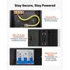 VEVOR 50 20 Amp RV Temporary Power Outlet Box Electrical Panel with Breaker, Weatherproof Electrical Outlet Box, with Prewired 50 Amp & 20 Amp GFCI Receptacle, for RV Camper, Travel Trailer, Motorhome