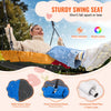 VEVOR Tree Swing, 40 Inch Saucer Swing, 750lbs Weight Capacity, 900D Oxford Fabric Swing Seat with 2 Tree Hanging Straps and Adjustable Multi-Strand Ropes, Round Swing for Kids Outdoor, Blue